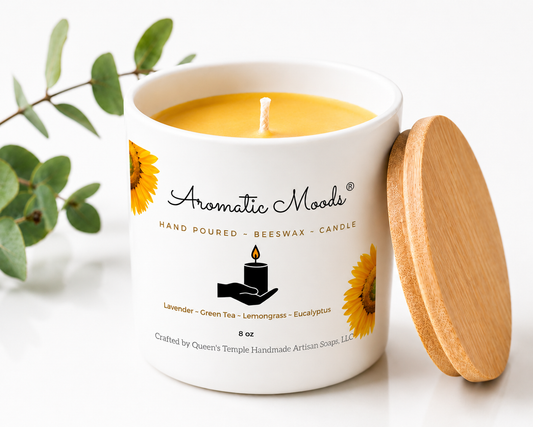100% Beeswax Candle 8 oz.