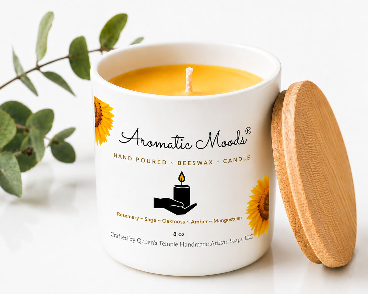 100% Beeswax Candle 8 oz.
